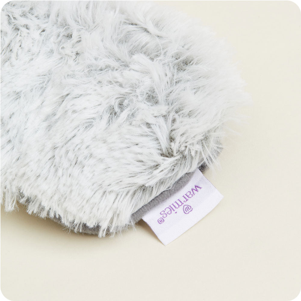 Gray Warmies Eye Mask: Microwavable, marshmallow-infused serenity by Warmies USA.