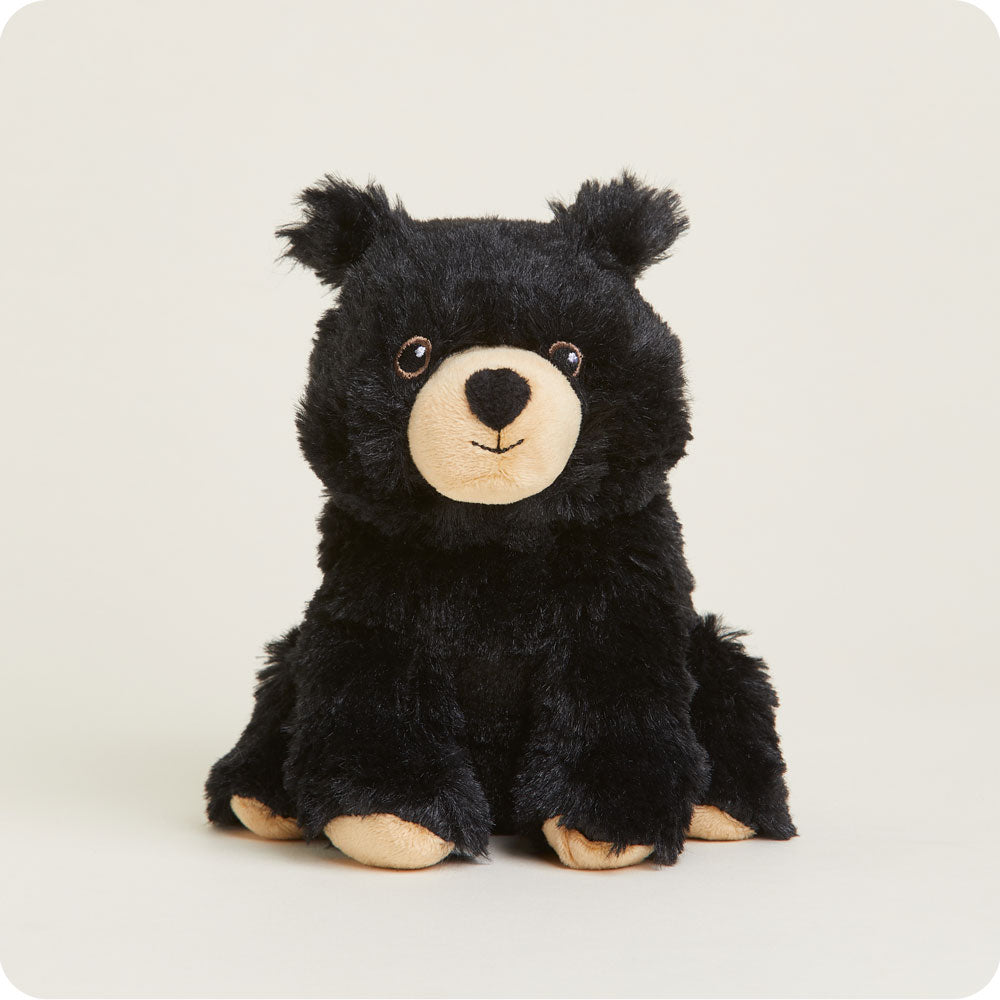 Microwavable Black Bear Stuffed Animal Warmies Junior
